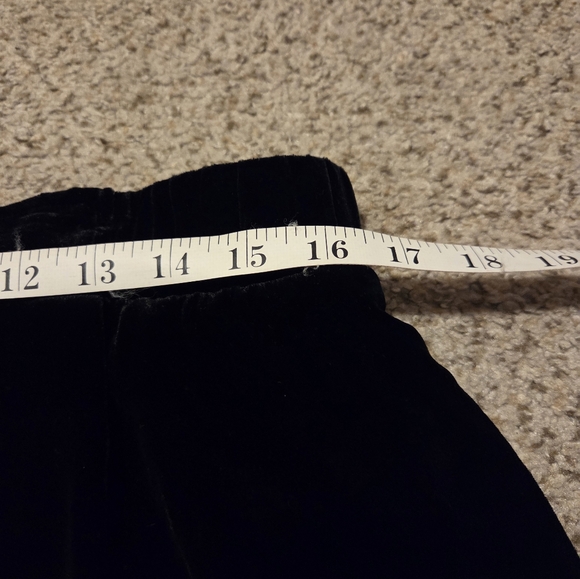 Johnny Was Zatima Silk Cargo Pant L65823-9 Black Velvet Velour Wide Leg Medium - Picture 10 of 14